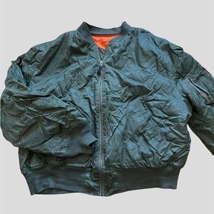green bomber jacket